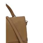 Zanellato Postina Daily Shoulder Bag in soft brown leather with a top handle and adjustable strap, featuring a signature front swivel closure.