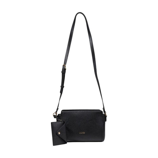 Liu Jo black polyethylene handbag with strap, medium size, suitable for women, 100% polyurethane, spring/summer collection.