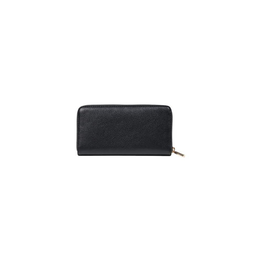 Liu Jo black women's wallet, spring/summer collection, made of 100% polyurethane, large size