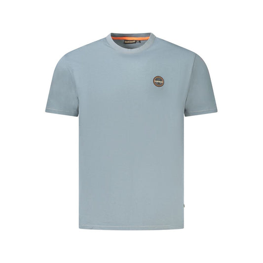 Napapijri Gray Cotton Men T-Shirt