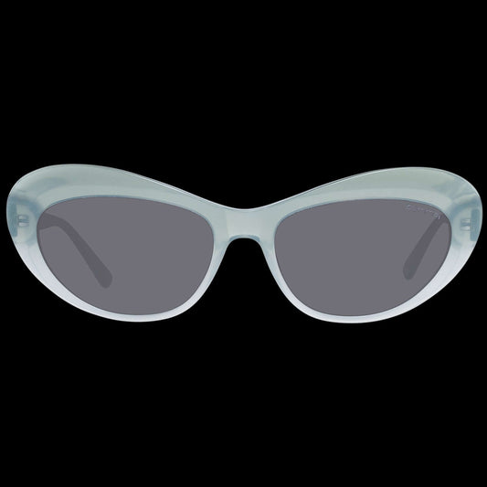 Sleek oval sunglasses for ladies, featuring grey lenses and a light frame. COMMA MOD. 77114 5555, stylish eyewear for women.