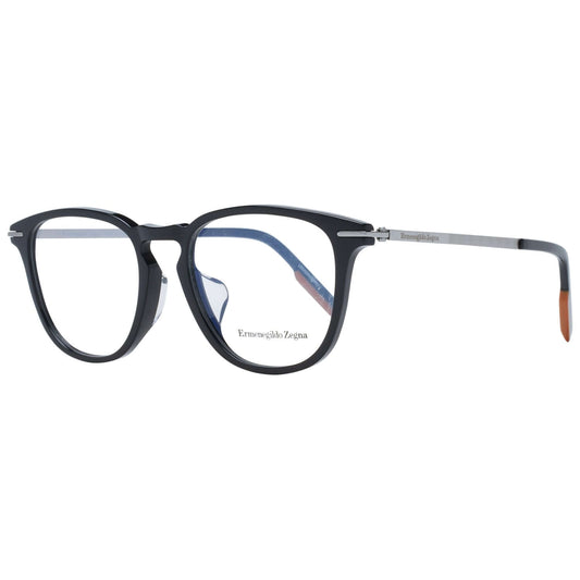 ERMENEGILDO ZEGNA MOD. EZ5224-D 52005 men's eyeglasses in sleek black frame, designed for gentlemen's fashion.