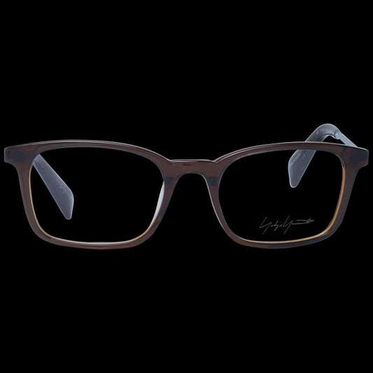 YOHJI YAMAMOTO MOD. YY1007 51118 unisex eyeglasses with black frame on black background