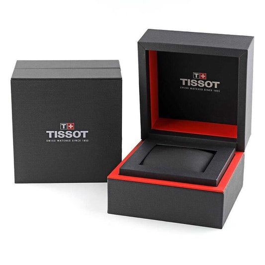 Empty official box for TISSOT Mod. LOVELY W-Diamonds wristwatch, showcasing elegant packaging design.