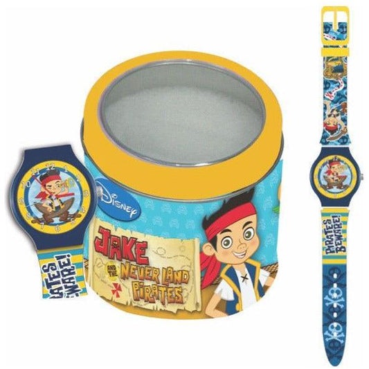 WALT DISNEY KID WATCH Mod. JAKE THE PIRATE - Tin box WATCHES DISNEY Dark Gray