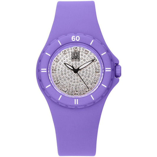 LIGHT TIME Mod. SILICON STRASS WATCHES LIGHT TIME Medium Purple