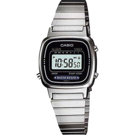 CASIO VINTAGE LADY STEEL Black WATCHES CASIO Light Gray