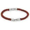 MOLECOLE Mod. MO 132003B SILVER 925º BRACELET  (Small 20cm) Bracelet MOLECOLE JEWELS Saddle Brown